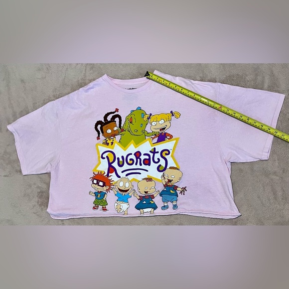 Nickelodeon Rugrats women's pink short sleeve crop top size 3X - Picture 3 of 6
